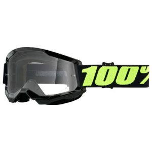 Gafas 100% Strata 2 Negras con Lente Transparente