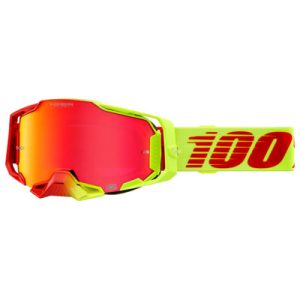 Gafas 100% Armega Amarillas con Lente HiPer Rojo Espejo